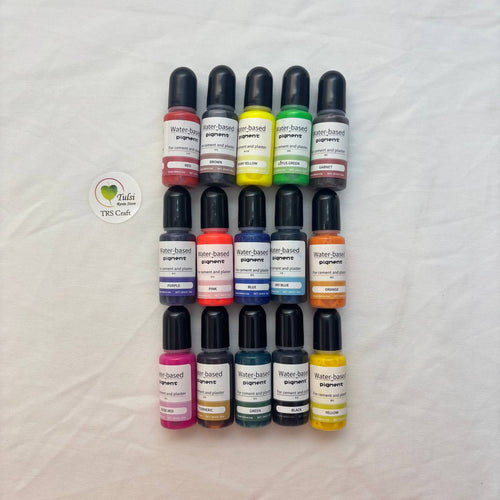 Concrete/Terra Art Colours - Set of 15 - - Tulsi Resin Store