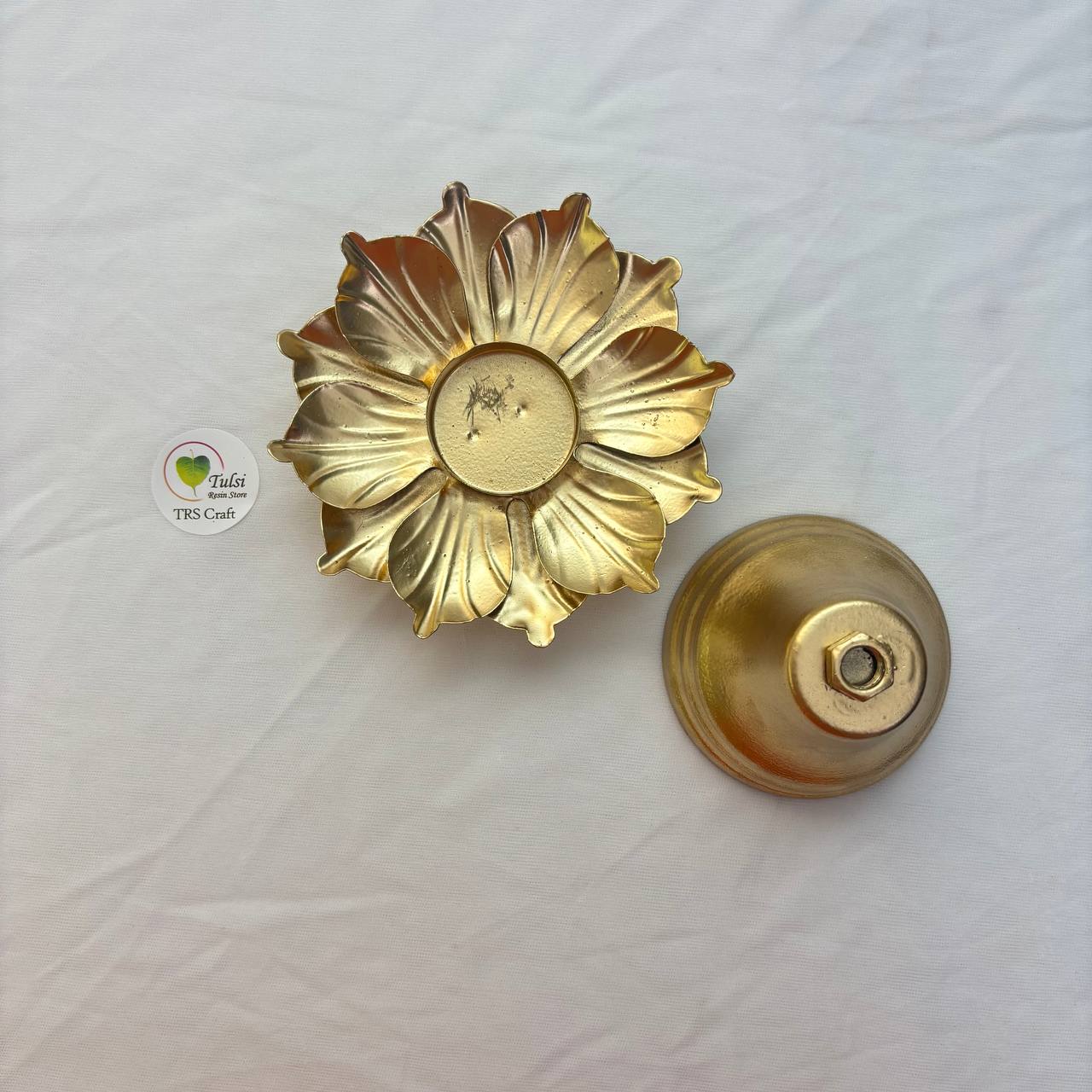 Metal T-light Holder (A1) - Flower