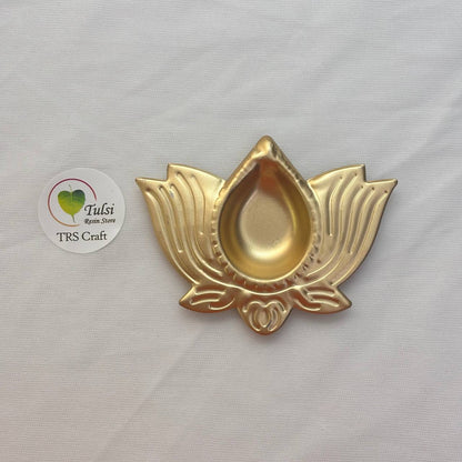 Metal Diya (F) - Lotus