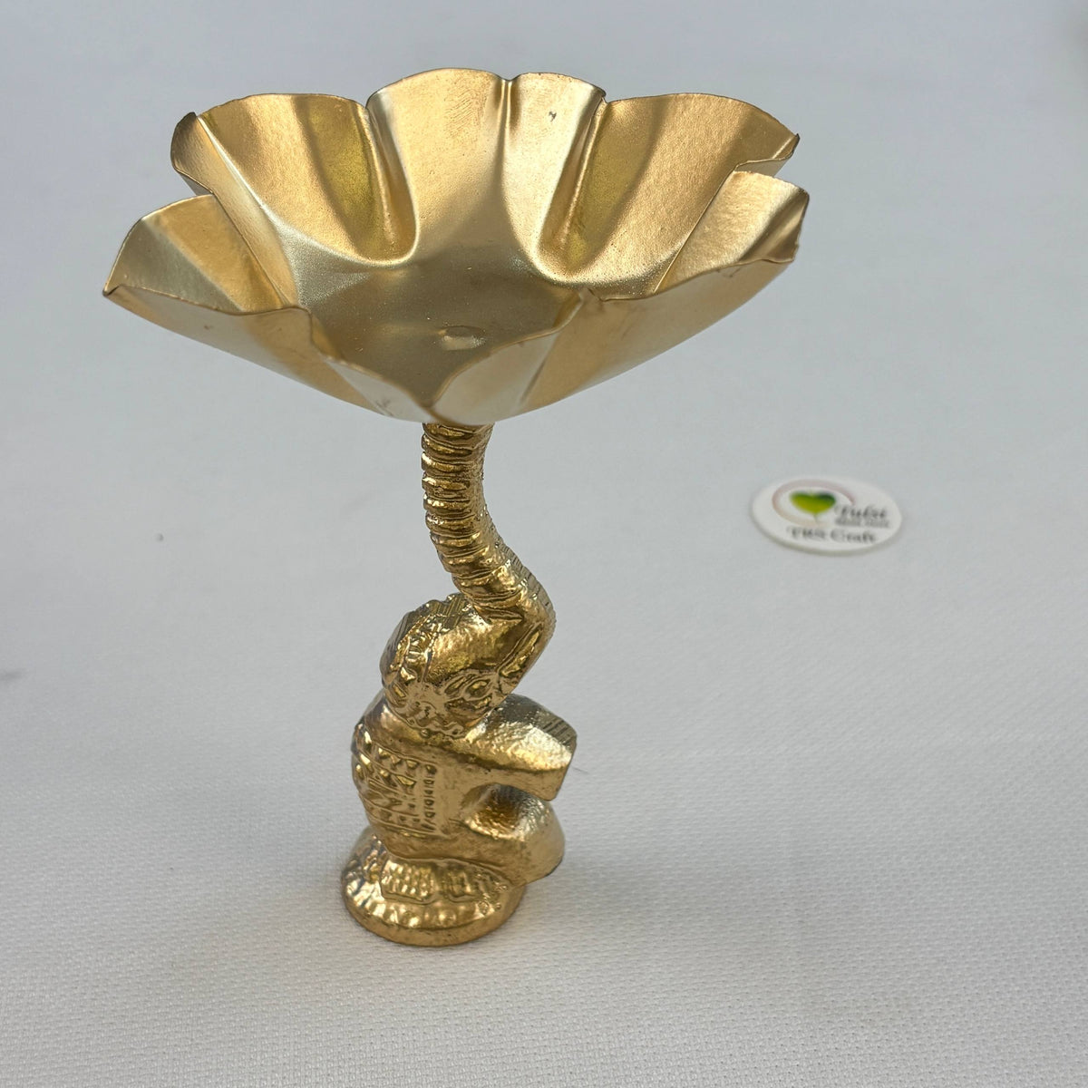 Metal Urli Bowl (A029) - Standing Elephant