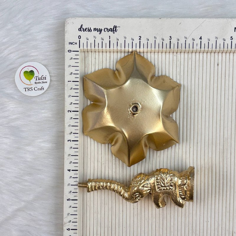 Metal Urli Bowl (A029) - Standing Elephant