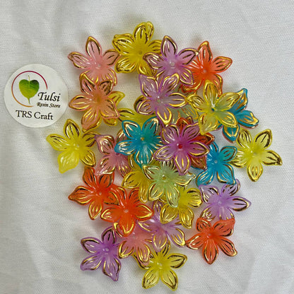 Colourful Plastic Flower (K)