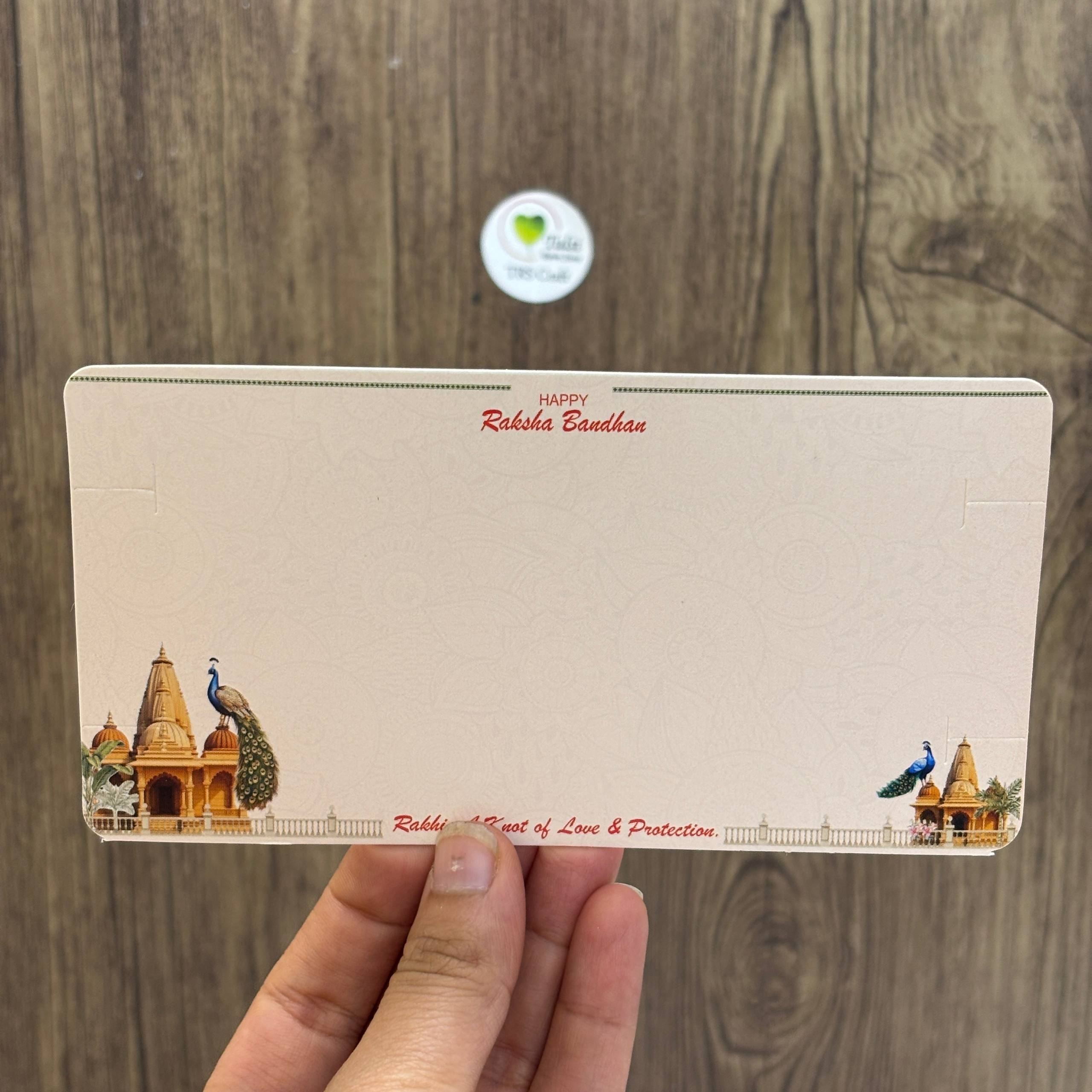 Rakhi Card With Transparent Bag Combo (D) - Couple Mix