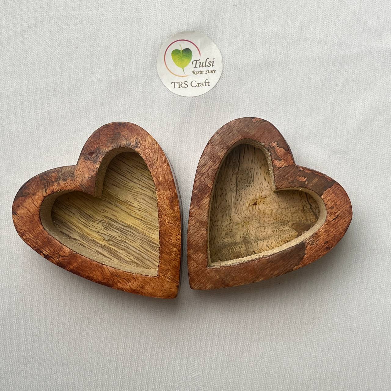 Heart Wooden Candle Bowl