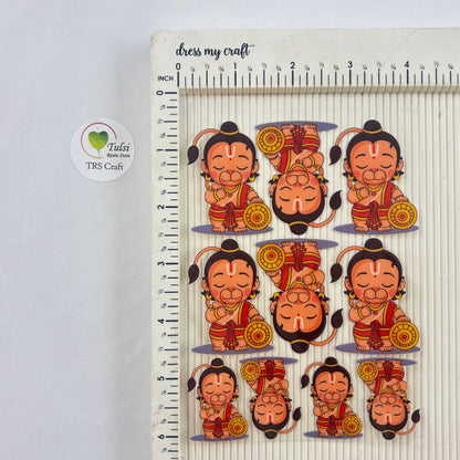 A6 UV DTF Sticker - God Idols HanumanJi (D2)