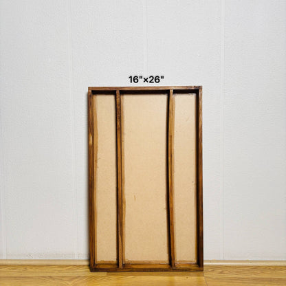 Teakwood Floating Frame (G) - 3 Partition (16" By 26")
