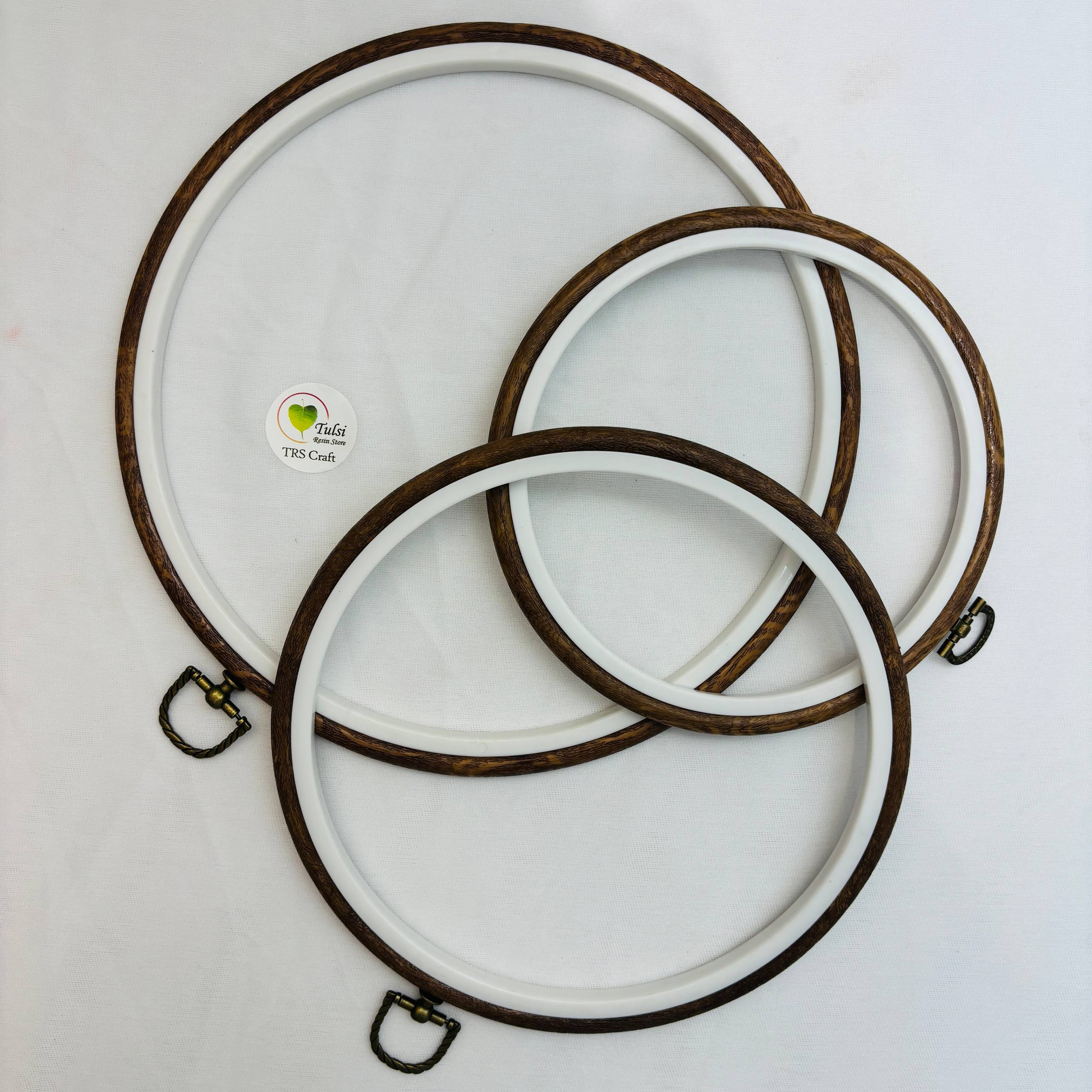 Round Embroidery Ring (Set of 3) / Resin Frame (B)