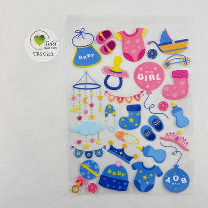 A6 UV DTF Sticker - Baby Theme - - Tulsi Resin Store