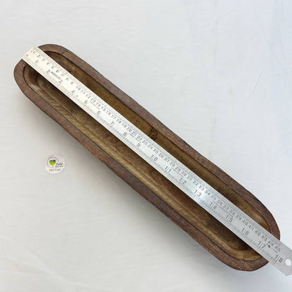 Wooden Candle Bowl - Boat
