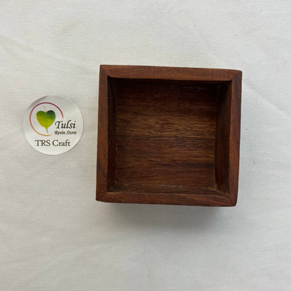 Wooden Candle Bowl - Square