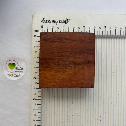 Wooden Candle Bowl - Square