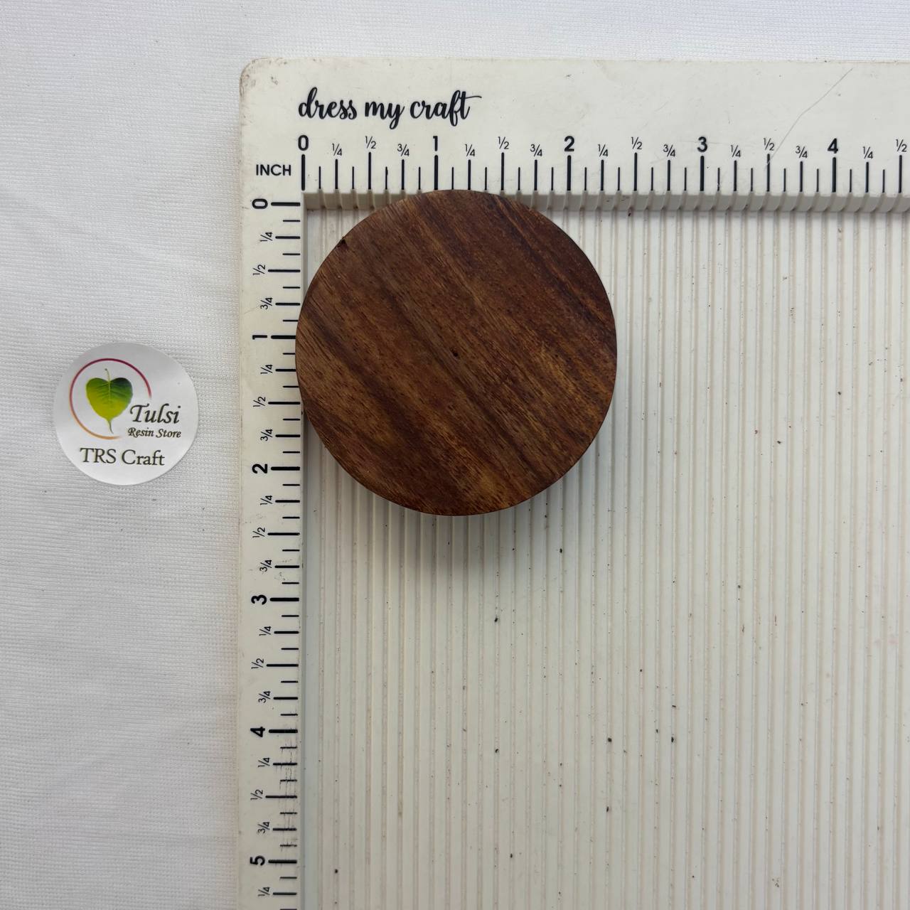 Wooden Candle Bowl - Plain Round