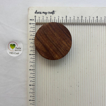 Wooden Candle Bowl - Plain Round