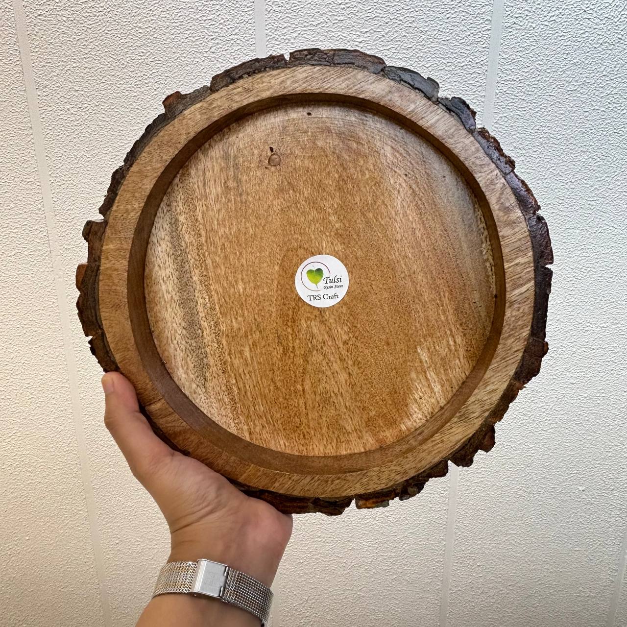 Wooden Candle Bowl - Buckle Tray