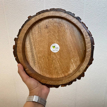Wooden Candle Bowl - Buckle Tray