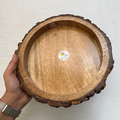 Wooden Candle Bowl - Buckle Tray
