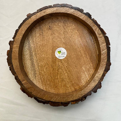 Wooden Candle Bowl - Buckle Tray