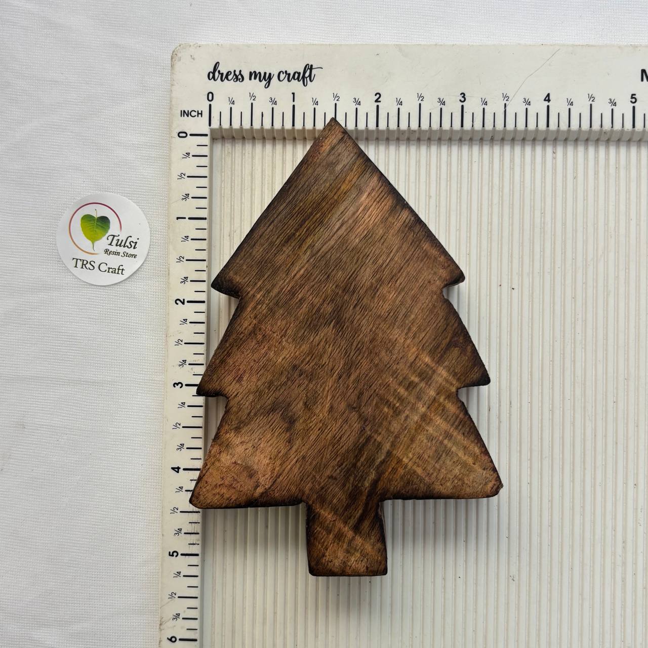 Wooden Candle Bowl - Christmas Tree