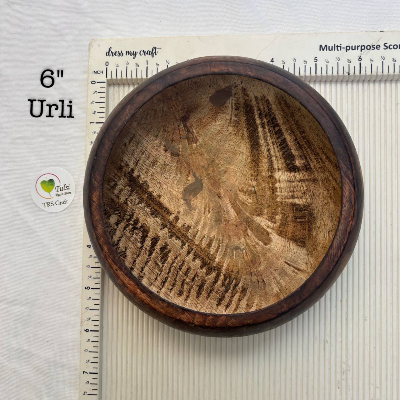 Wooden Candle Bowl - Urli