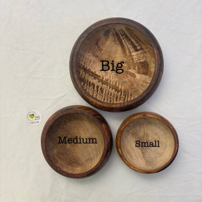 Wooden Candle Bowl - Urli