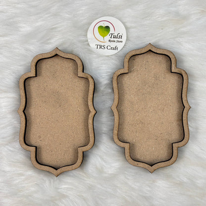 Mdf Wall Hanging / Toran Base (D) - Small Moroccon (1 Piece)
