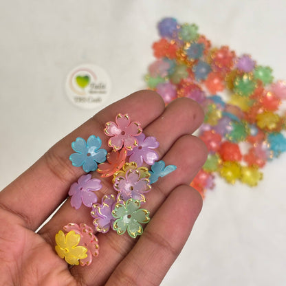 Colourful Plastic Flower (L)