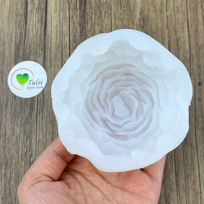 Peony Flower Candle Mould (E) - 8 Cm - - Tulsi Resin Store