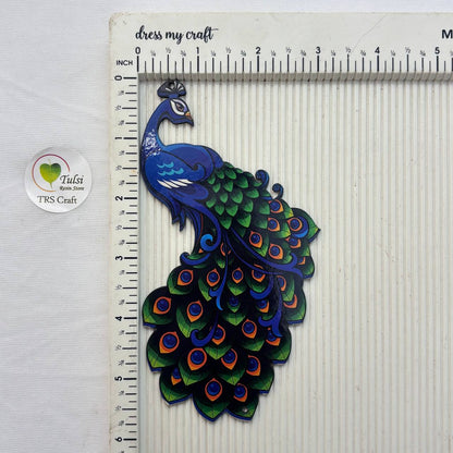 MDF Printed Peacock Cutout (A) - Big