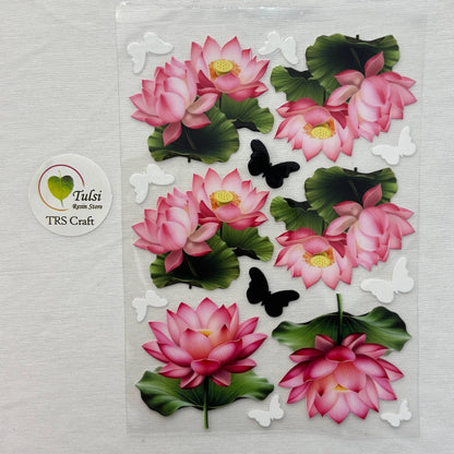 A6 UV DTF Sticker - Floral (L)