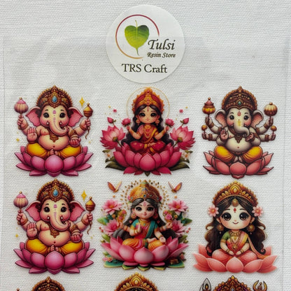 A6 UV DTF Sticker - God Idols Mix (A)