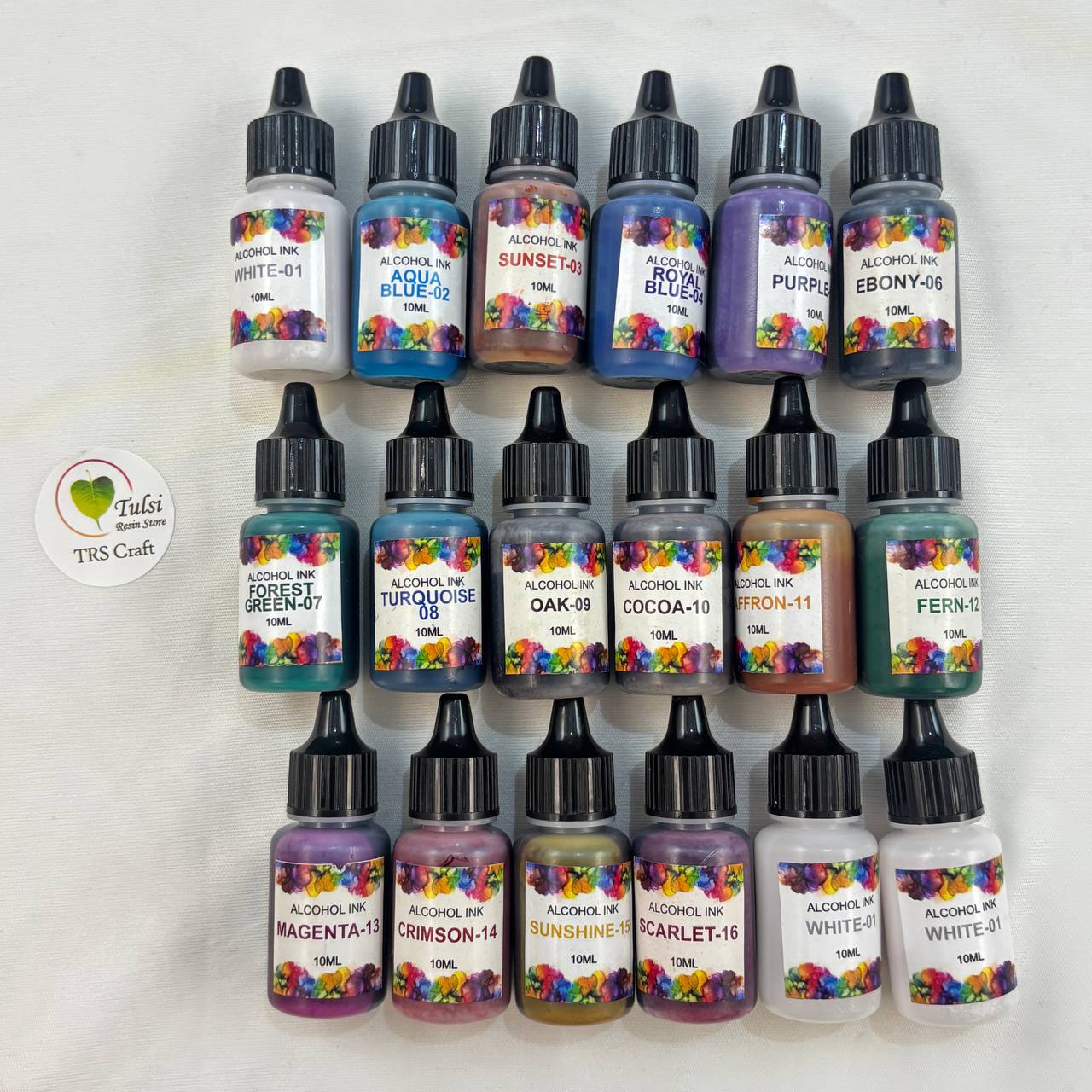 Alcohol Ink - Set of 18 Tulsi Resin Store