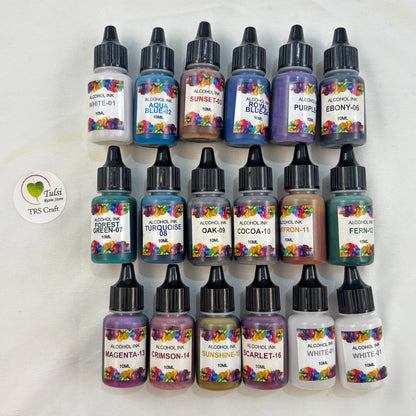Alcohol Ink - Set of 18 Tulsi Resin Store
