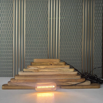 Wooden Light Lamp - Teak Wood