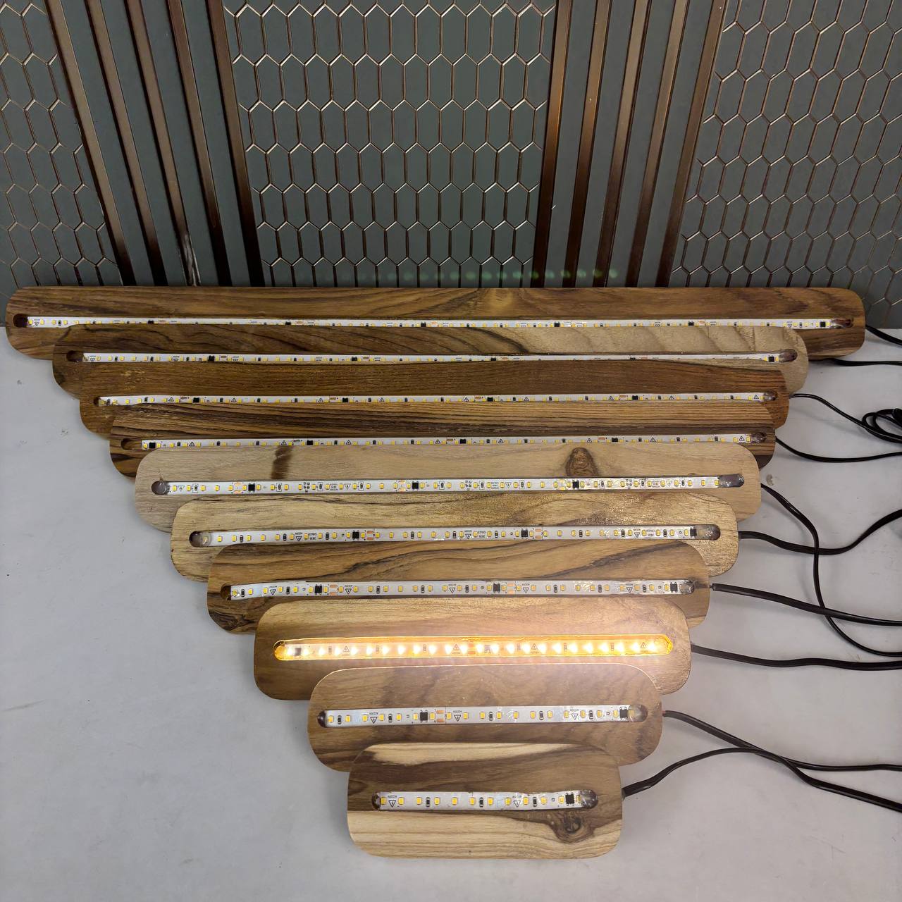 Wooden Light Lamp - Teak Wood