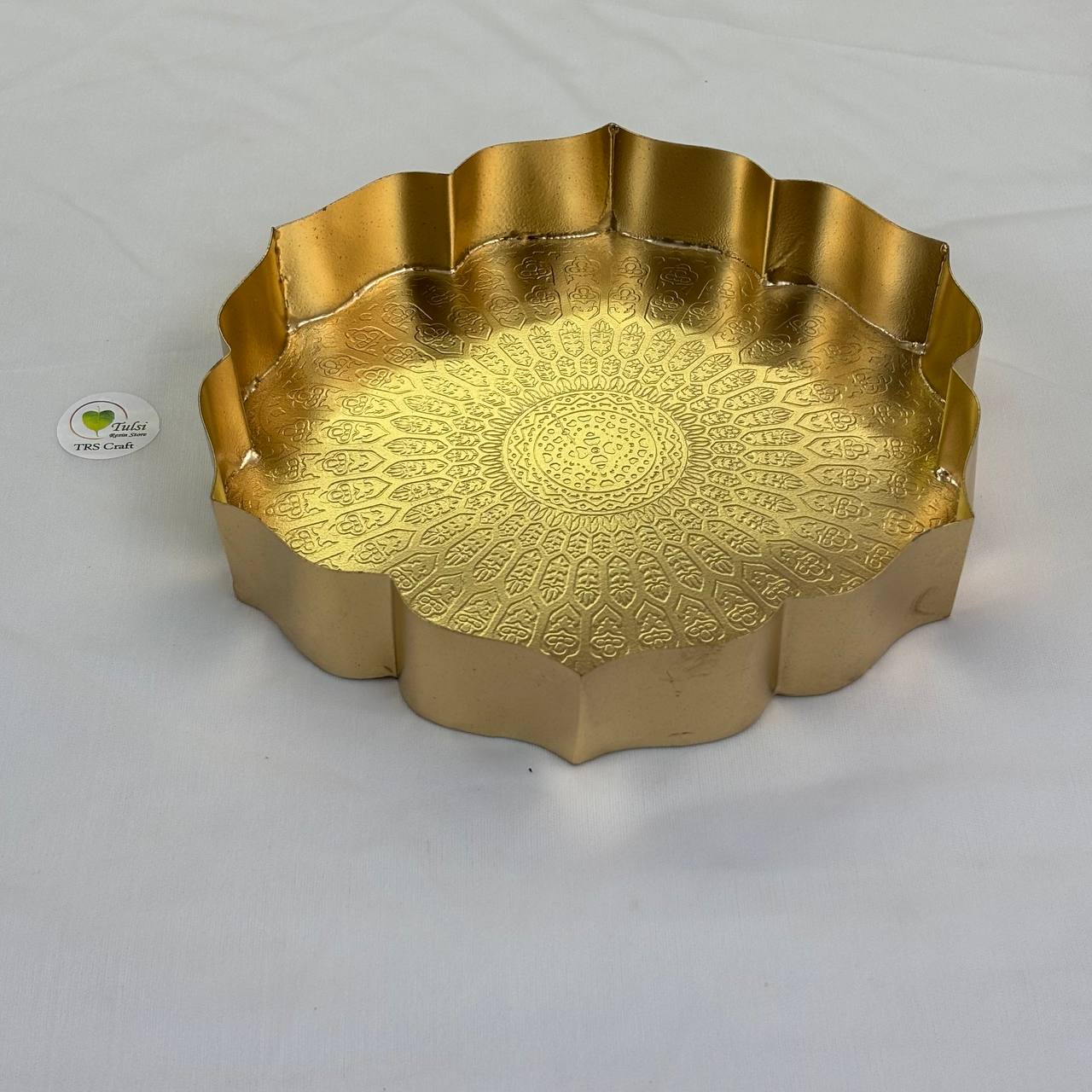 Metal Urli Bowl (A009) - Lotus 9"