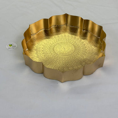Metal Urli Bowl (A009) - Lotus 9"