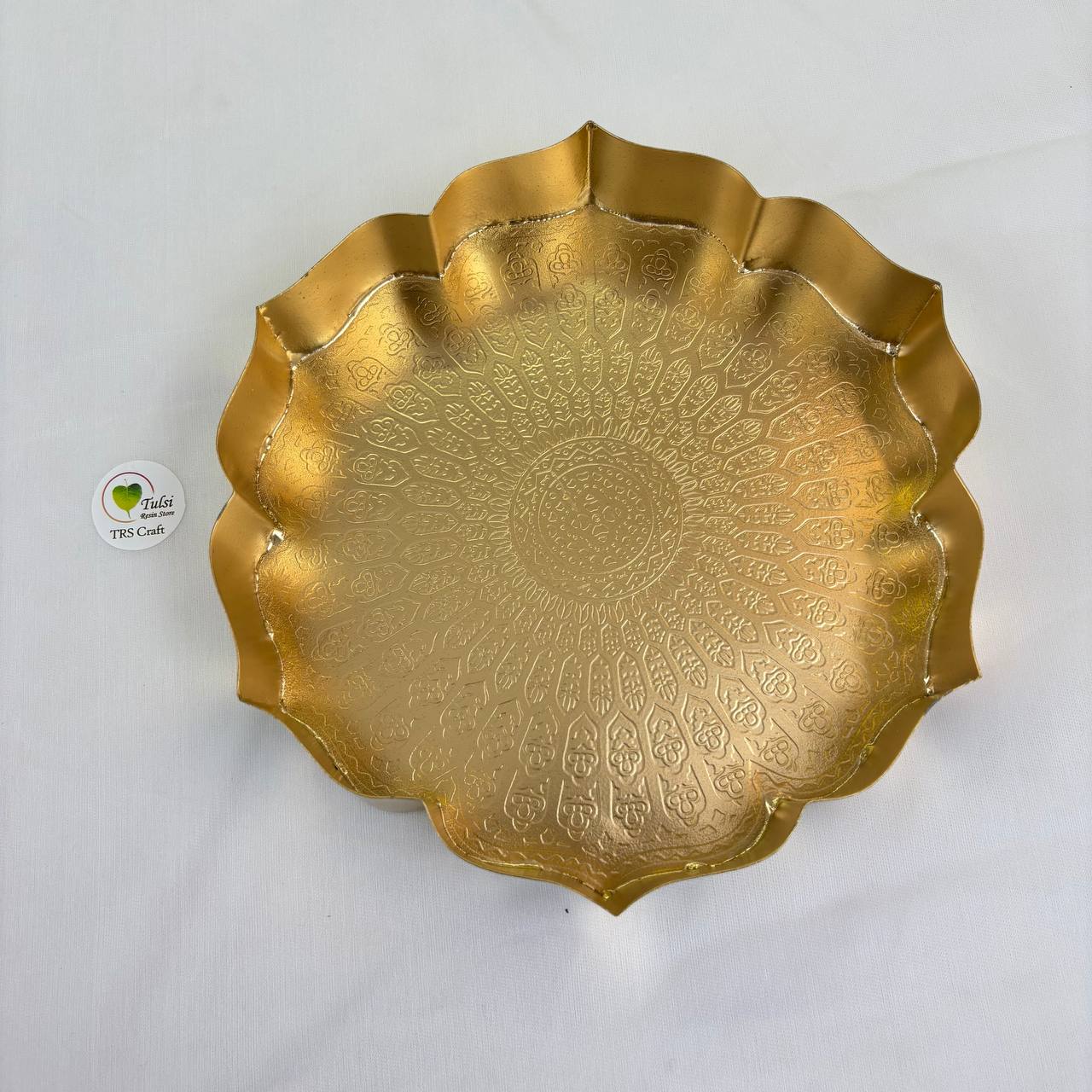 Metal Urli Bowl (A009) - Lotus 9"
