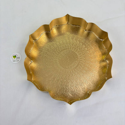 Metal Urli Bowl (A009) - Lotus 9"