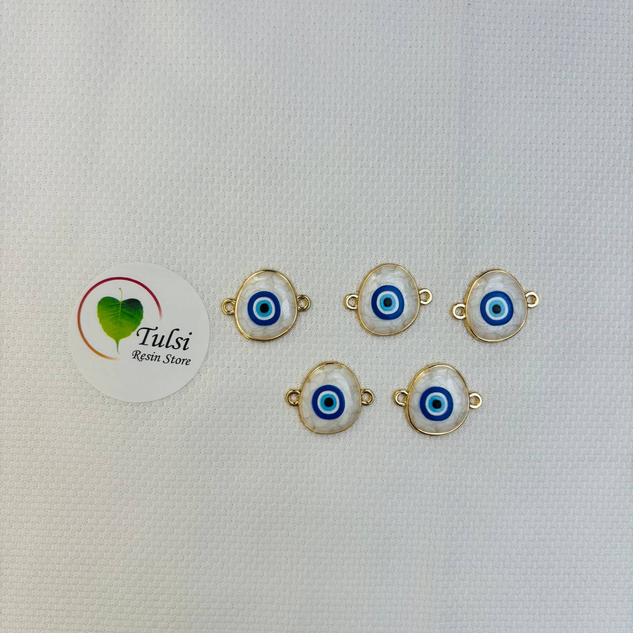 Evil Eye Charm With Two Hooks - Q