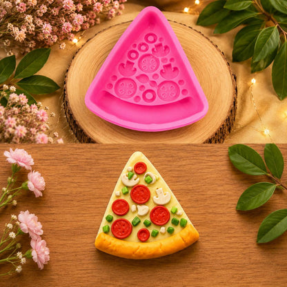 Pizza Slice Candle Mould