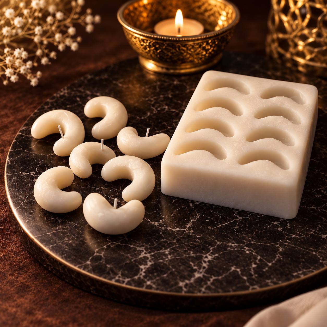 Kaju (Cashew) Candle Mould