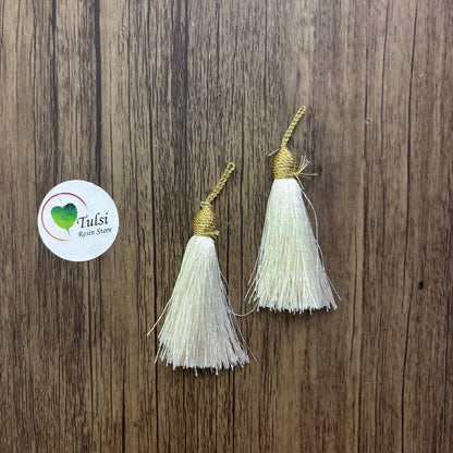 White Bookmark Tassels (11 Pcs)