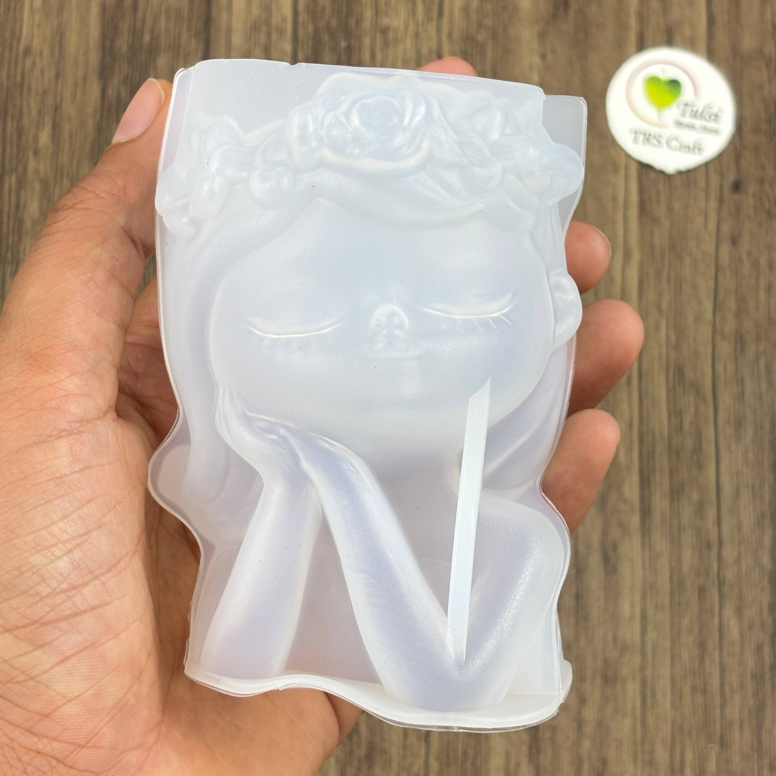 Girl Plantern/Candle Holder Mould (D)