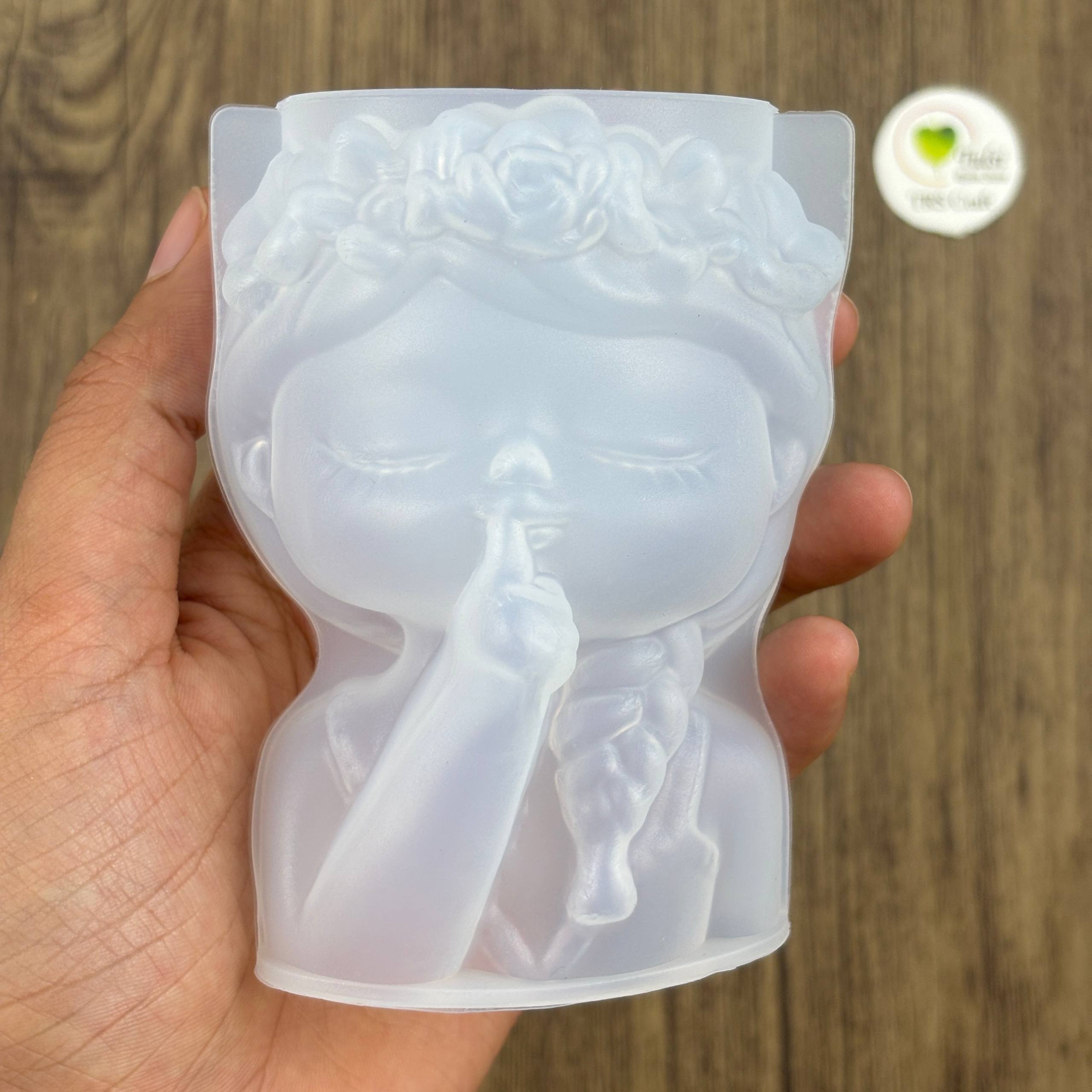 Girl Plantern/Candle Holder Mould (E)