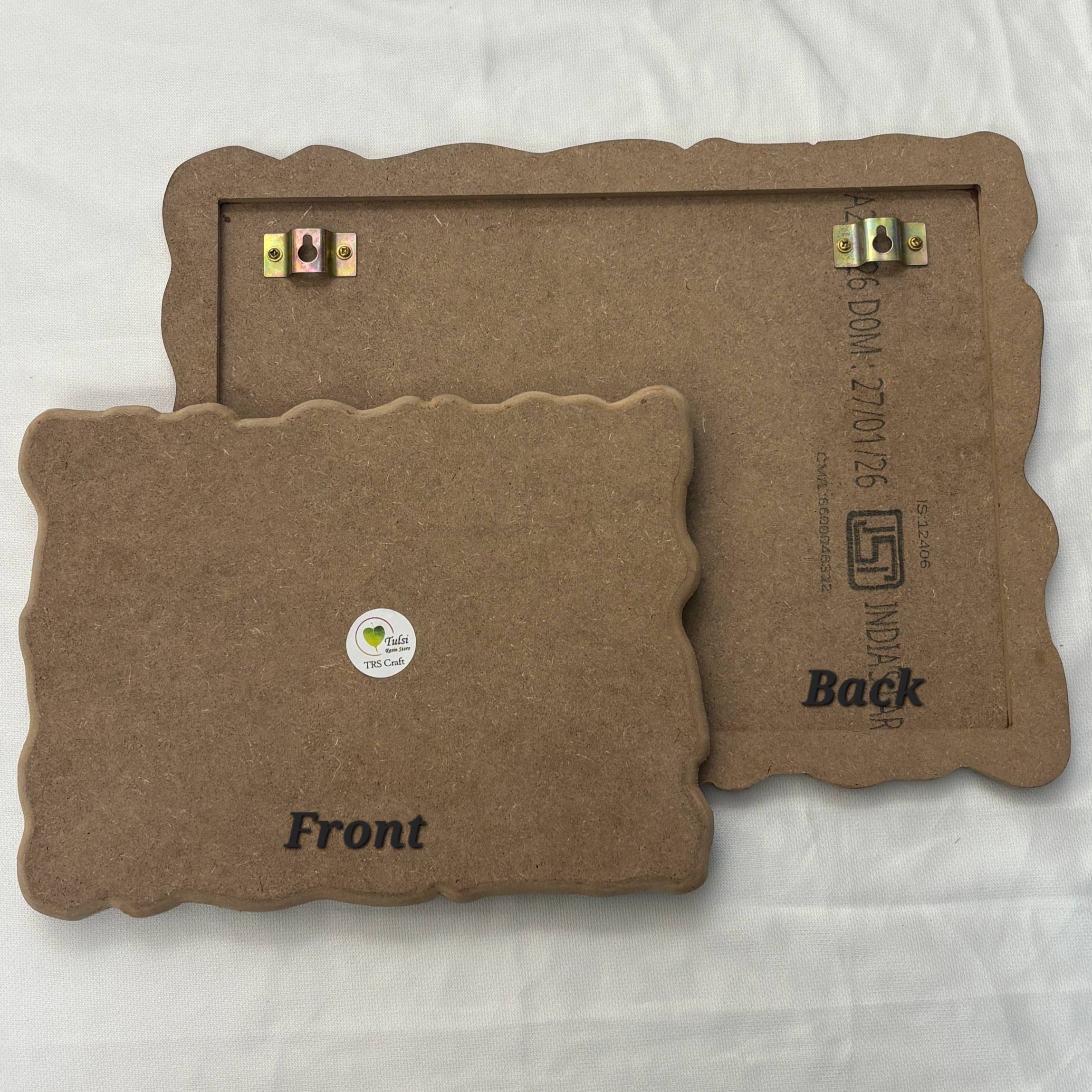 MDF Rounded Edge Nameplate Base - Agate Rectangle