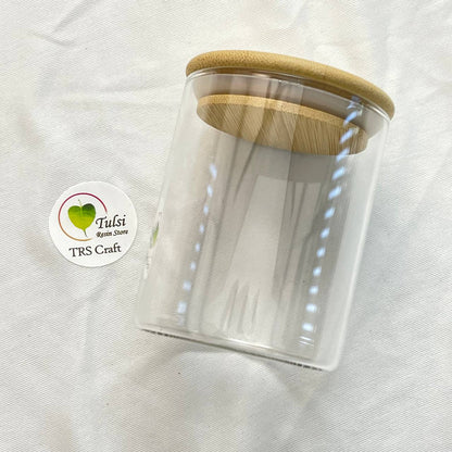 Candle Glass/Jars (A19) - Round With Lid