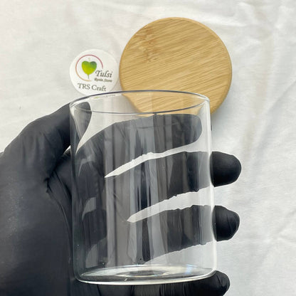 Candle Glass/Jars (A19) - Round With Lid