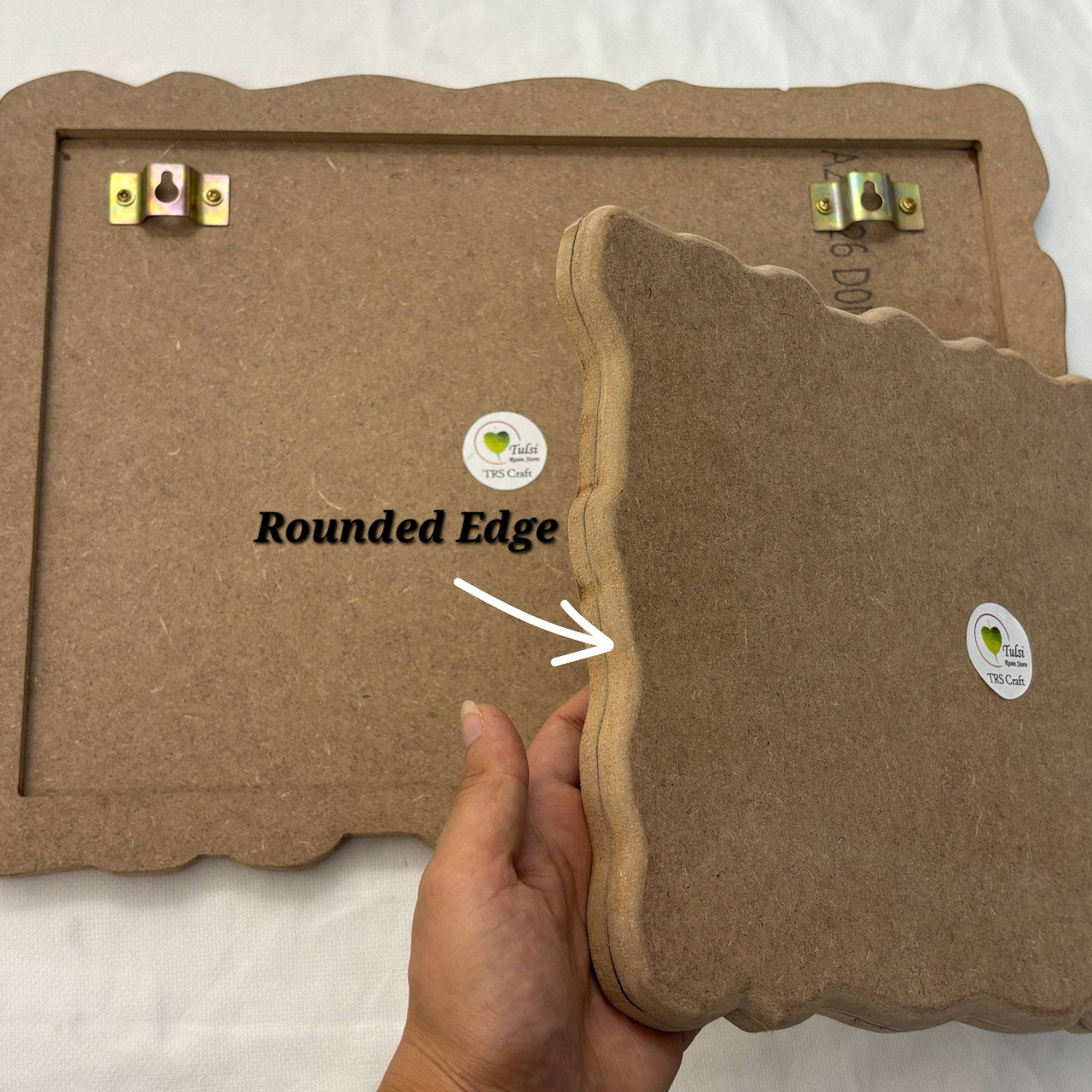 MDF Rounded Edge Nameplate Base - Agate Rectangle