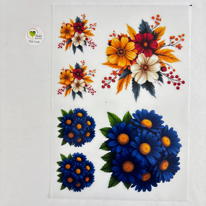 A4 insert Sheet - Aesthetic Floral (D)