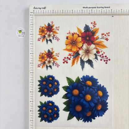 A4 insert Sheet - Aesthetic Floral (D)